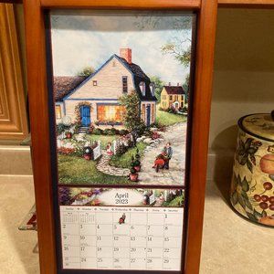 Lang | Wall Decor | Vertical Wall Calendar Frame Saddle Finish With 223  Calendar Inserted | Poshmark